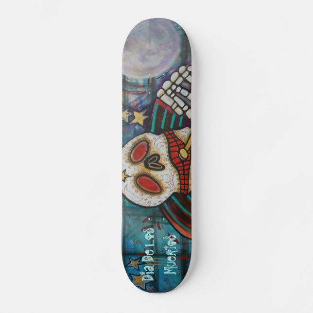 Dia De Los Muertos Skateboard (Vorderseite)