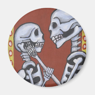 Dia de los muertos skelette in Liebe magnet