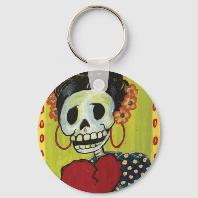 dia de los muertos skeletto Schlüsselanhänger (Vorderseite)