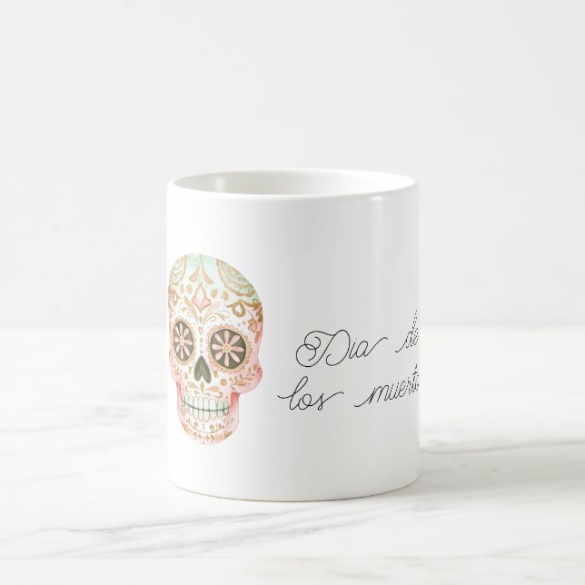 Dia de los muertos Skull Kaffeetasse (Mittel)