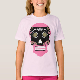 Día De Los Muertos Skull Print T-Shirt