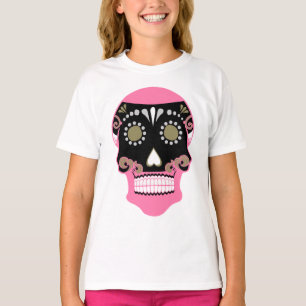 Día De Los Muertos Skull Print T-Shirt