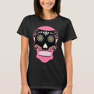 Día De Los Muertos Skull Print T-Shirt