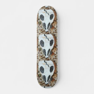 dia de los muertos skull skateboard peint