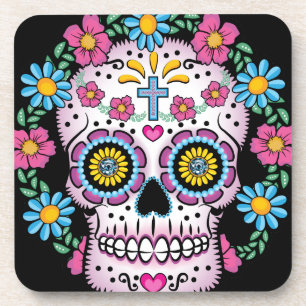 Dia de Los Muertos Skull Untersetzer