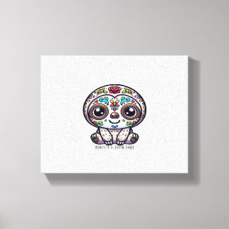 Dia De Los Muertos Sloth Active T - Shirt Leinwanddruck