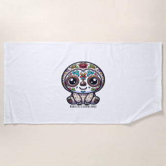 Dia De Los Muertos Sloth Active T - Shirt Strandtuch