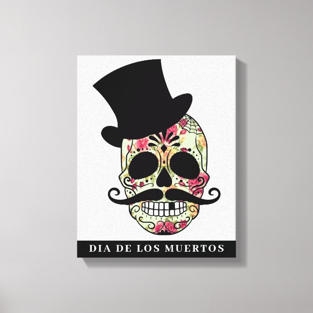 DIA DE LOS MUERTOS Stretched Canvas Print Leinwanddruck (Vorderseite)