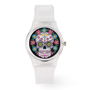 Dia de los Muertos Sugar Skull Armbanduhr