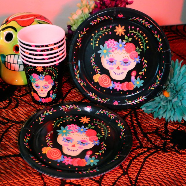 Dia de los Muertos Sugar Skull Pappteller (Von Creator hochgeladen)