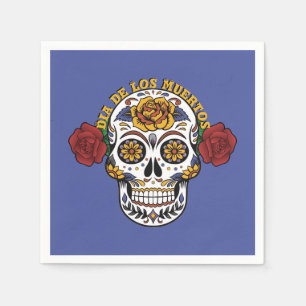 Dia de los Muertos Sugar Skull Serviette