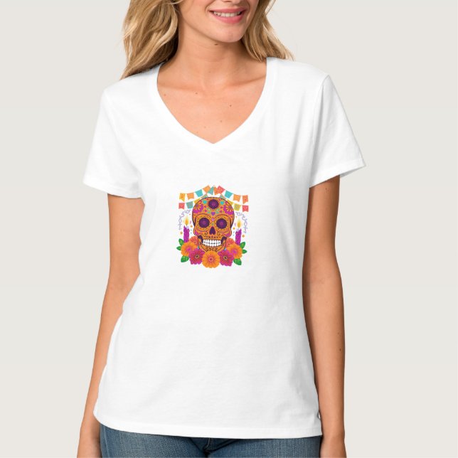 Día de los Muertos T-Shirt (Vorderseite)