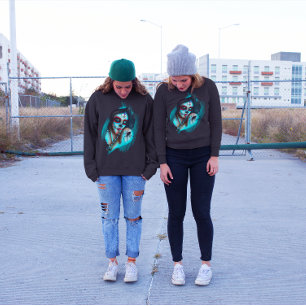 Dia de Los Muertos Tag der Toten Frauen  Sweatshirt