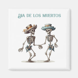 Dia de los Muertos tanzende Skelette anpassbar Magnet