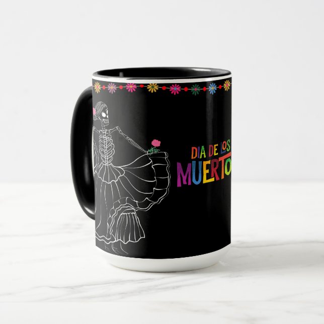 Dia De Los Muertos Tasse (Vorderseite Links)