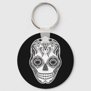 Dia de los Muertos That Girl Skull Schlüsselanhänger