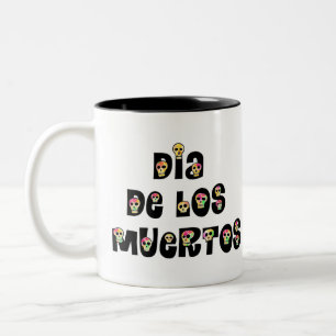 Dia De Los Muertos Totenköpfe Zweifarbige Tasse