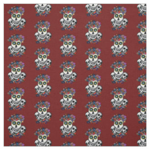DIA DE LOS MUERTOS TRES CALAVERAS STOFF