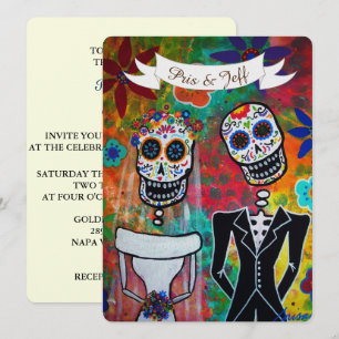 DIA DE LOS MUERTOS WEDD EINLADUNG