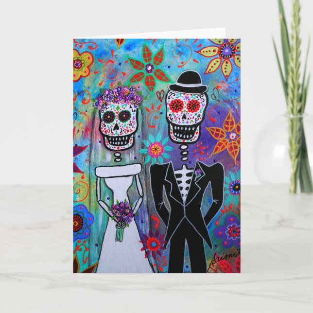 DIA DE LOS MUERTOS WEDDING KARTE (Vorderseite)