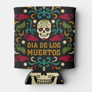 Dia de los Muertos, Zuckerschädel. Dosenkühler