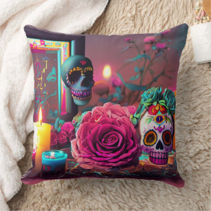 Dia de los Muertos Zuhause Accent Kissen