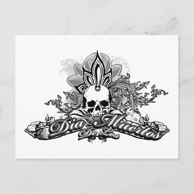 Dia De Los Postcards Postkarte (Vorderseite)