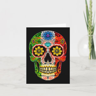 Dia De Muertos Cinco De Mayo Sugar Skull Mexican F Karte