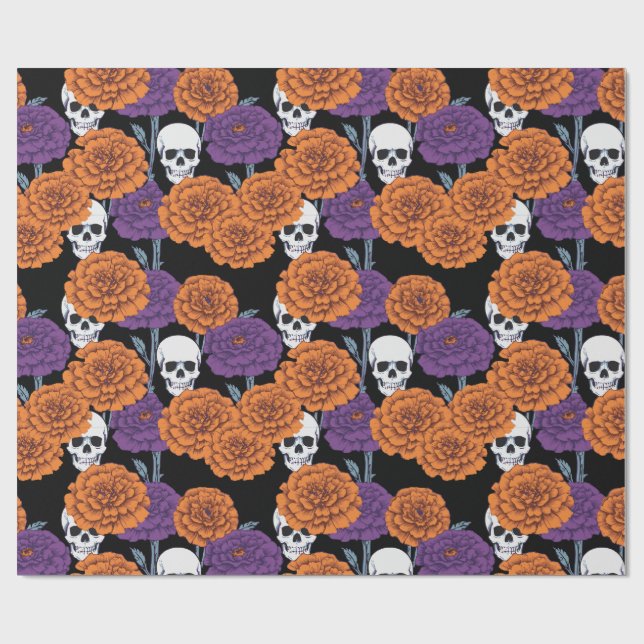 Día de muertos geschenkpapier (Flach)