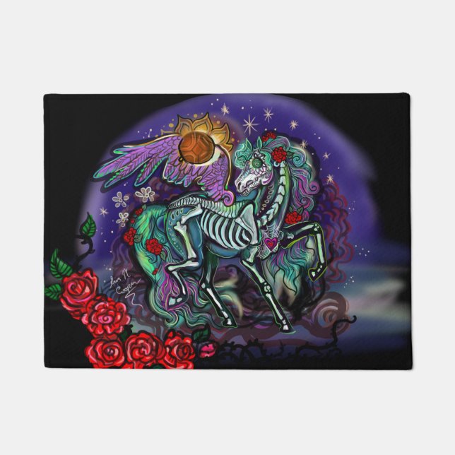 Día de Muertos Horse Fußmatte (Vorderseite)