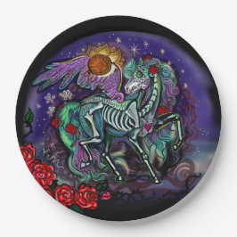 Día de Muertos Horse Pappteller