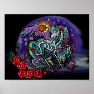 Día de Muertos Horse Poster