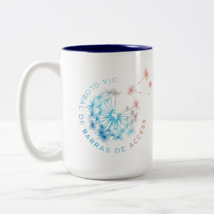 Día Global de Barras de Access taza Zweifarbige Tasse