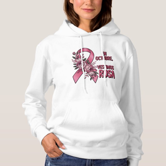 Día internacional del Cáncer de Mama Hoodie (Vorderseite)
