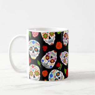 Dia Los Muertos: Zuckerschädel Muster. Kaffeetasse
