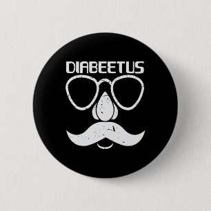 Diabeetus Beard Diabetes Awareness Geschenk Button