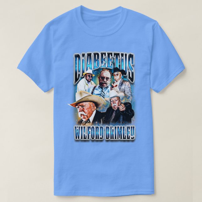 Diabeetus Wilford Brimley 90er Bootleg Hip Hop T-Shirt (Design vorne)