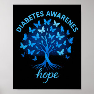 Diabetes-Aufklärungsmonat Hoffnung Für Typ-1-Diabe Poster