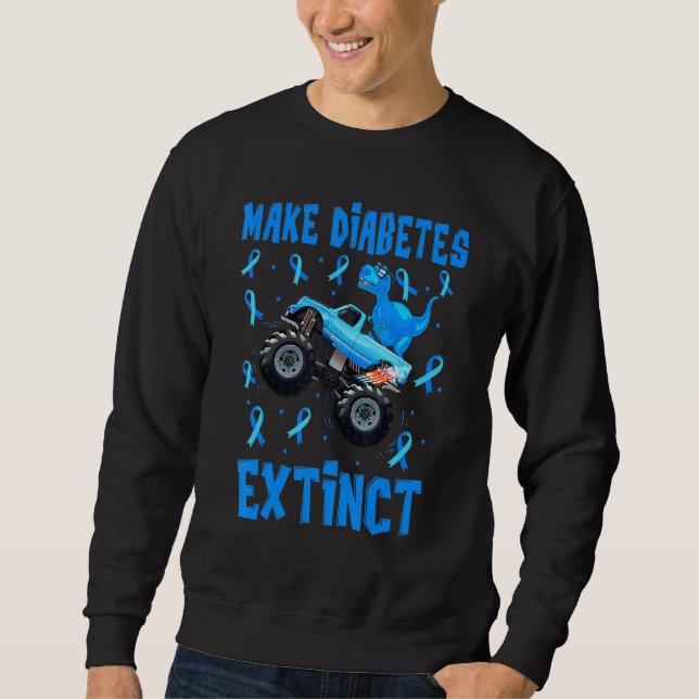 Diabetes Aussterben Sensibilisierungskruck Kinder  Sweatshirt (Vorderseite)