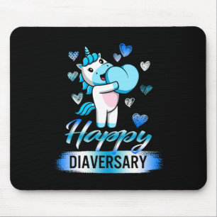 Diabetes Awareness Happy Diaversary Niedlich T Mousepad