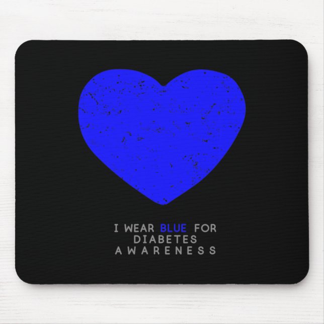 Diabetes Awareness Heart Mousepad (Vorne)