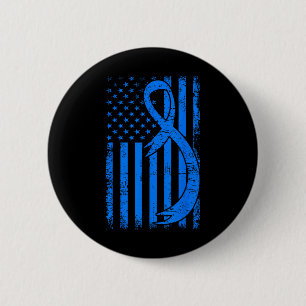 Diabetes Awareness Monatsflagge Blauer Band T1d Ty Button