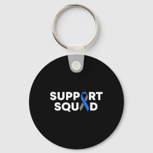Diabetes Awareness Monatsunterstützung Squad Blue Schlüsselanhänger