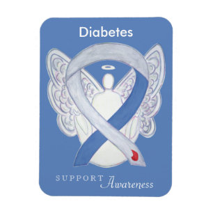 Diabetes Awareness Ribbon Angel Art Kühlschrankmag Magnet