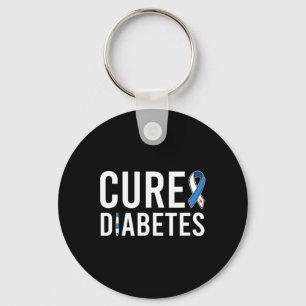 Diabetes Awareness Ribbon Cure Typ 1 Diabetes Schlüsselanhänger