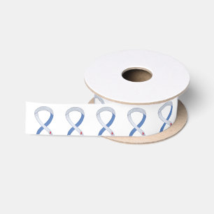 Diabetes Awareness Ribbon IDDM Custom Ribbon Satinband