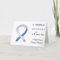Diabetes Awareness Ribbon IDDM Grußkarte