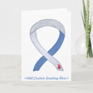 Diabetes Awareness Ribbon IDDM Grußkarte Karte
