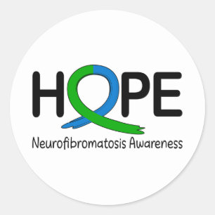 Diabetes Awareness Ribbon of Hope Runder Aufkleber