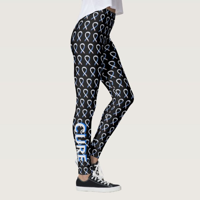 Diabetes Awareness Ribbon Typ 1 Custom Leggings (Rechts)